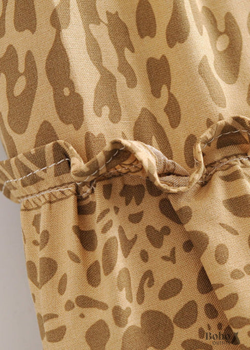 Boho Skirts in Mini Skirt, Yellow Tiger For Women